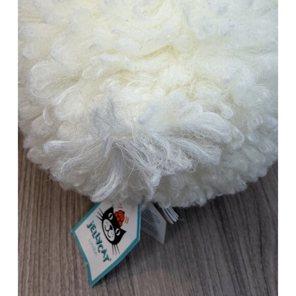 Jellycat London Small Cream Rolbie Sheep Plush Stuffed Animal Soft With Tags - Picture 5 of 11